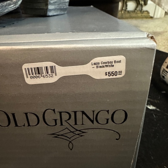 Old Gringo Black and White Cowboy Cowgirl Boots 11 - Picture 7 of 7
